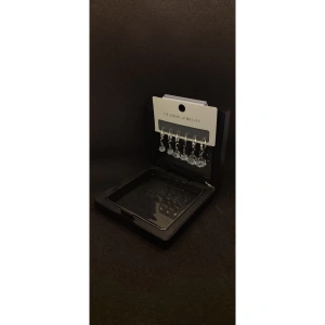 Stainless Steel Paslanmaz Çelik & Zirkon Detaylı Küpe - Şık Kutu Hediyeli - Şık Kutu Hediyeli