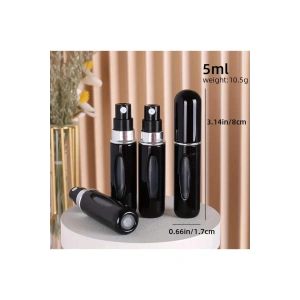 Taşınabilir Ve Şık Siyah Cep Parfüm Şişesi