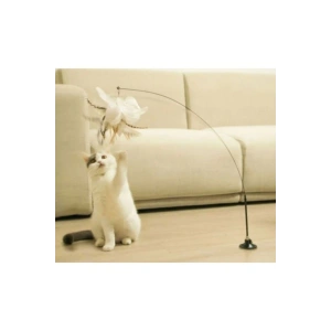 Vantuzlu Tüylü Zilli Kedi Oyun Oltası