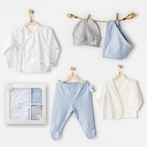 Andywawa AC25600 Ocean İs My Happy Place 5 Parça Hastane Çıkışı White