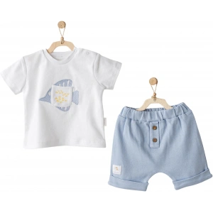 Andywawa AC25608 Ocean İs My Happy Place 2Li Bebe Takım Blue