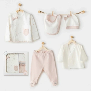 Andywawa AC25950 Ballerina 5 Parça Hastane Çıkışı Ekru