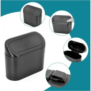 Araba Çöp Kutusu Kapaklı Organizer Siyah (5250)