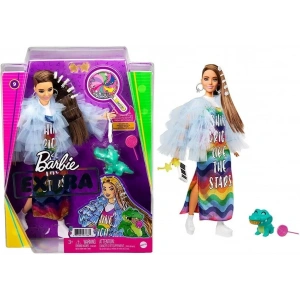 Barbie Extra Renkli Elbiseli Bebek ve Hayvan Arkadaşı Timsah No:9 - GRN27-GYJ78