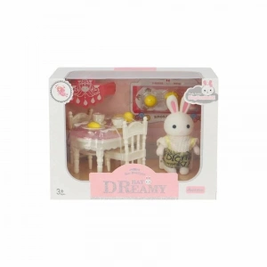 Bay Dreamy Mini Tavşan Aksesuarlı Yemek Masası Seti