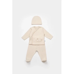 Bibaby Bimini Canvas Trains Boy 3Lü Set 73349 Latte