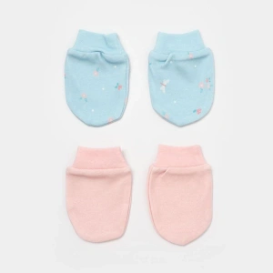 Bibaby Biorganic Always Happy 2Li Bebek Eldiven 72230 Gül Kurusu Mint