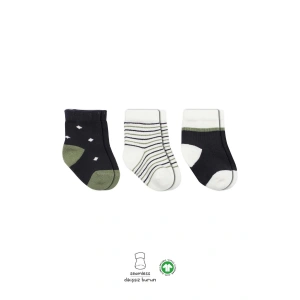 Bistyle 3Lü Penye Erkek Soket Çorap BS10111 Antrasit