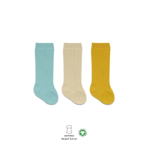 Bistyle Derby Dizaltı Çorap 3Lü BS40101 Nil Bej Hardal