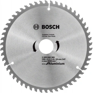 Bosch Alüminyum Daire Testere Bıçağı 190x30 mm 54 Diş