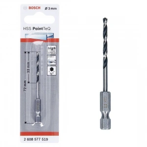Bosch Pointteq Altıgen Şaftlı Hss Matkap Ucu 3 mm