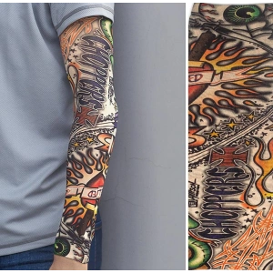 Çorap Dövme Giyilebilir Kol Bacak Dövmesi Likralı 2 Adet Model 19 (5250)