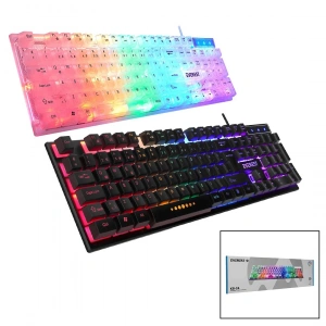 EVEREST KB-24  GÖKKUŞAĞI IŞIKLI   USB KABLOLU  OYUNCU KLAVYE  155CM KABLO (5250)