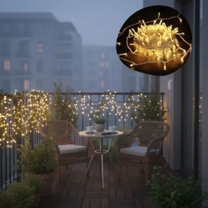 Günışığı Renk 5 Farklı Işık Modlu 10 Metre Eklemeli Dekor Boncuk Model Dekoratif Led (5250)