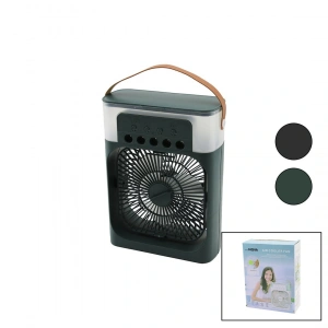 HAVA NEMLENDİRME - FAN - GECE LAMBASI MASA ÜSTÜ ULTRASONİK VANTİLATÖR 360 DERECE USB ŞARJ 3KDM HIZ (5250)