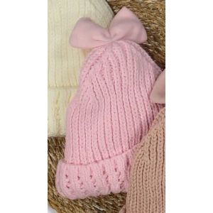 Kitti Bebe Kız Kulaklı Bere (1-4 Yaş) K24120-05 Açık Pembe