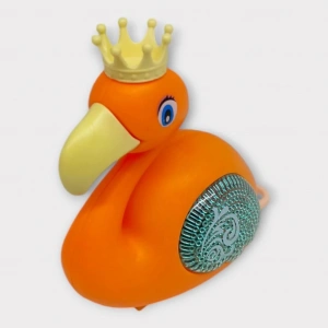 Kurmalı Işıklı Sevimli Flamingo - Turuncu