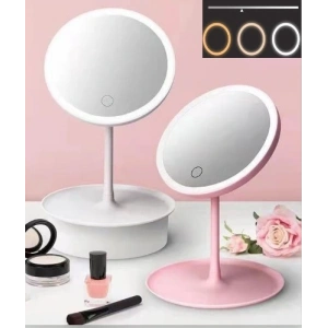 Led Işıklı Dokunmatik Makyaj Aynası 3 Kademeli Işık Ayarlı