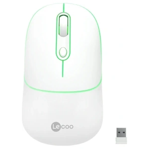 LENOVO LECOO WS210 Kablosuz/Bluetooth 1600DPI (Şarj Edilebilir) Beyaz Mouse