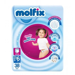 Molfix Külot Bez Jumbo Paket 6 Beden 15+ Kg 38 Adet