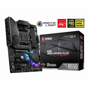 MSI MPG B550 GAMING PLUS DDR4 4400MHZ 1XHDMI 1XDP 2XM.2 USB 3.2 ATX AM4