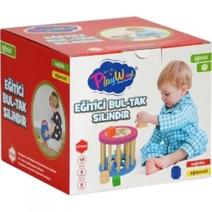 Play Wood Ahşap Eğitici Silindir Bultak 374