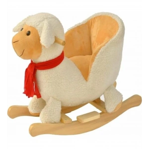 Safeline Bebe Peluş Ahşap Sallanır Oyuncak Kuzu