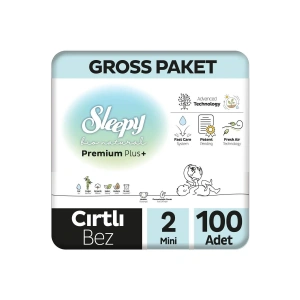 Sleepy Bio Natural Bebek Bezi Gross Paket 2 Beden 3-6 Kg 100 Adet