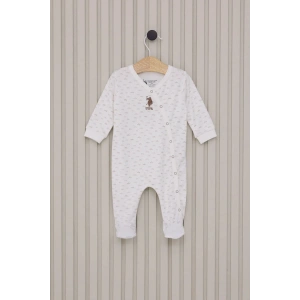 U.S.Polo Erkek Bebek Patikli Tulum USB2024 Krem