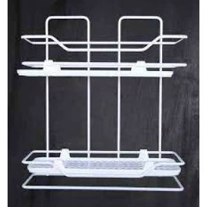 ZAMBAK 2Lİ RAF SİYAH BEYAZ (5250)