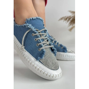 Enber Mavi Kot Bağcıklı Spor Ayakkabı