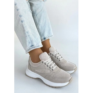 Slar Bej Cilt Bağcıklı Spor Ayakkabı