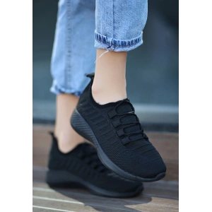 Wina Siyah Triko Spor Ayakkabı