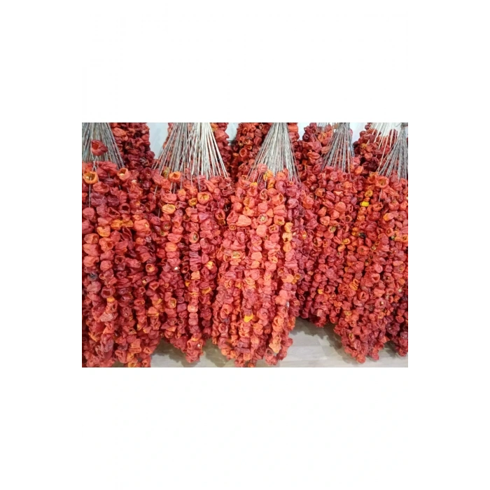 KURUTMALIK YENİ MAHSUL DOLMALIK ACI 1 DİZİ BİBER (50) ADET