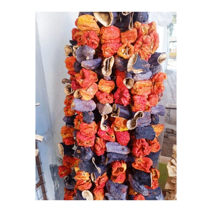 kuru dolmalık patlıcan biber karışık 50 adetli