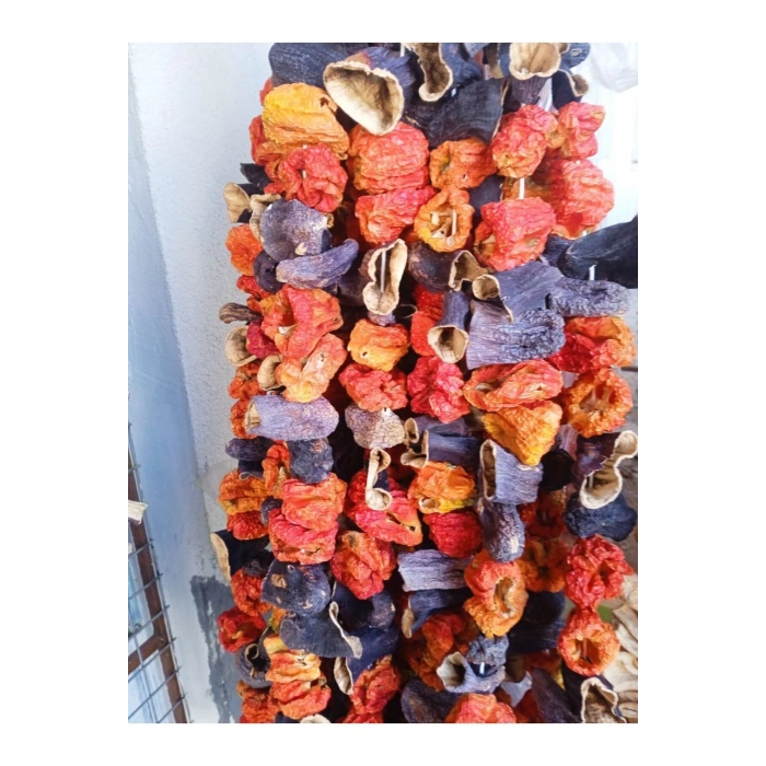 kuru dolmalık patlıcan biber karışık 50 adetli