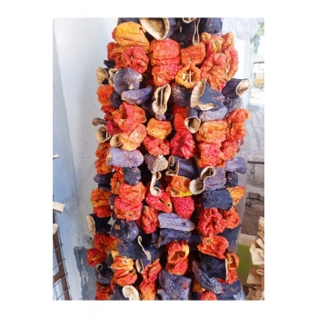 kuru dolmalık patlıcan biber karışık 50 adetli