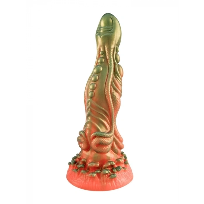 25 CM Kırmızı Yeşil Canavar Dildo – Özel Tasarım