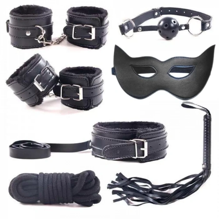 Fetish Beginner 7 Parça Başlangıç Seviyesi Fantezi Aksesuar Seti