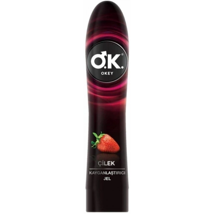 Okey Çilekli Kayganlaştırıcı Jel Su Bazlı