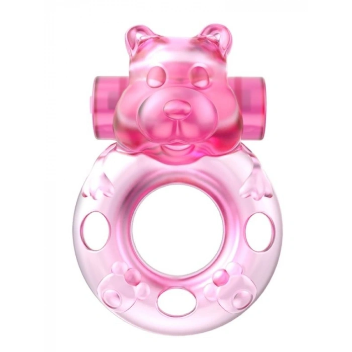 Sweet Bear Titreşimli Penis Halkası Silikon Sevimli Tasarım