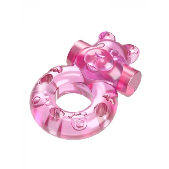 Sweet Bear Titreşimli Penis Halkası Silikon Sevimli Tasarım