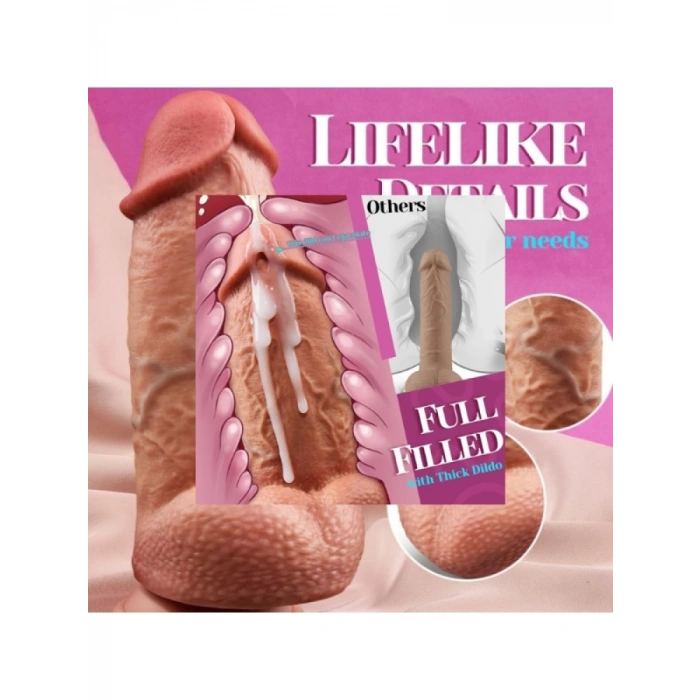 SuperLove Dual Density Silikon Model (Dildo) – 21 cm Emme Tabanlı