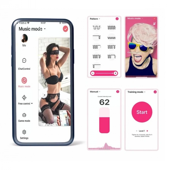 Flamingo Akıllı Telefon Kontrollü Vibratör – Şarjlı Giyilebilir Model