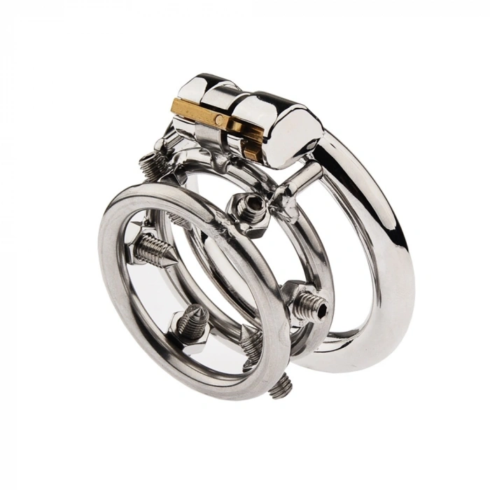 Dikenli Paslanmaz Çelik Chastity Cage S231 Erkek Bekaret Kilidi