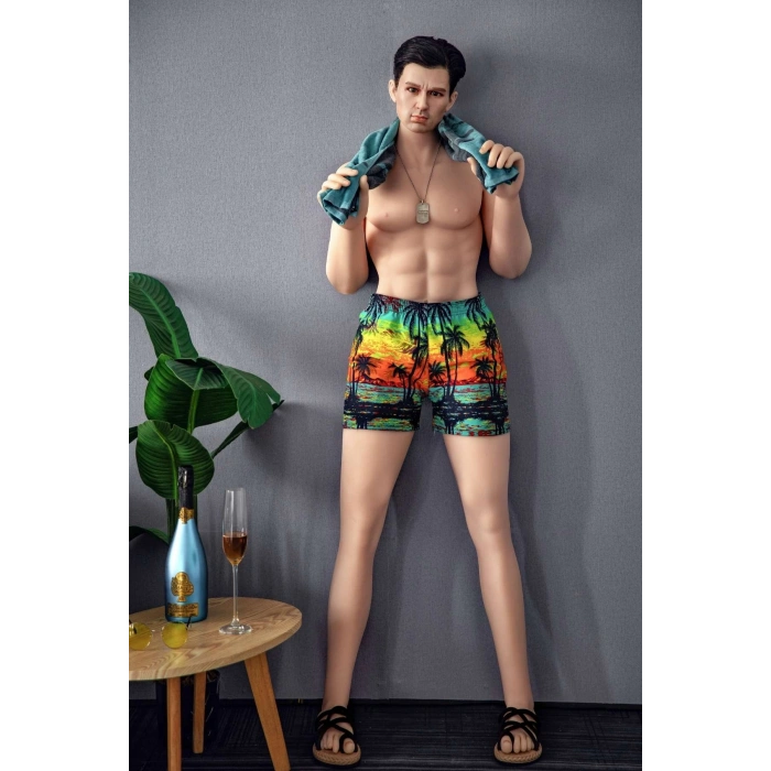 Adrian - Silicone Head Hair Transplant Evo Skeleton Sex Doll İskeletli Tam Boy Erkek Realistik Manken 160 CM