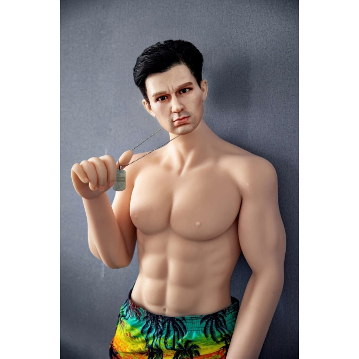 Adrian - Silicone Head Hair Transplant Evo Skeleton Sex Doll İskeletli Tam Boy Erkek Realistik Manken 160 CM