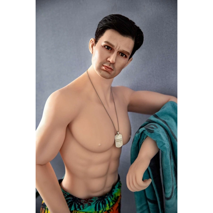 Adrian - Silicone Head Hair Transplant Evo Skeleton Sex Doll İskeletli Tam Boy Erkek Realistik Manken 160 CM