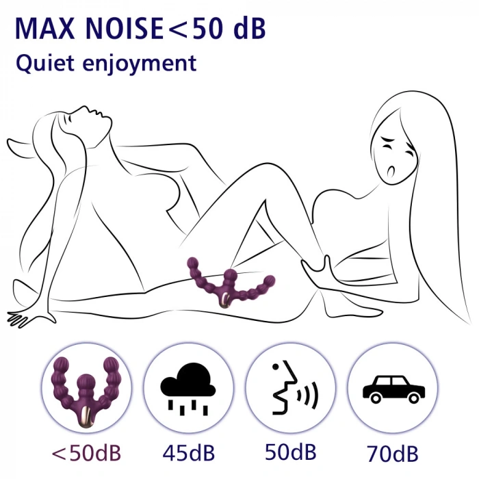 Alina Şarjlı Uzaktan Kumandalı İleri Geri Hareketli Yeni Nesil Kadın Çift Vibratörü