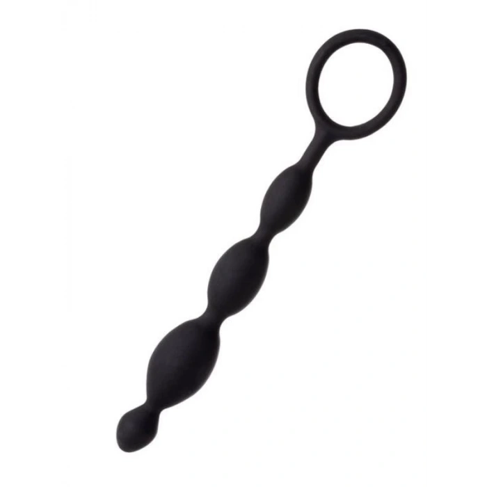 Anal Boncuk S Silikon Siyah 19,5cm